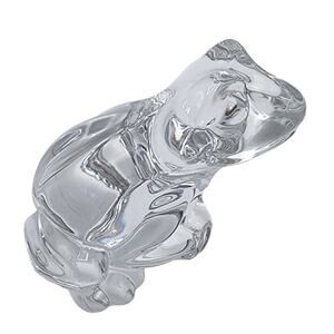 Princess House Pets Freddie Frog Retired Lead Crystal Clear Glass Toad Figurine